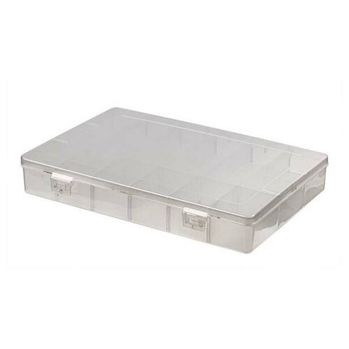 Коробка для швейных принадлежностей Gamma пластик, 27,2х18х4,1 см, прозрачная (ОМ-063)