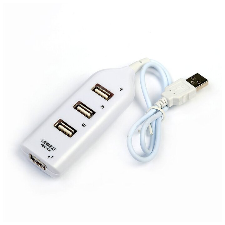 USB-разветвитель (HUB) LuazON HGH-63009 на 4 порта микс
