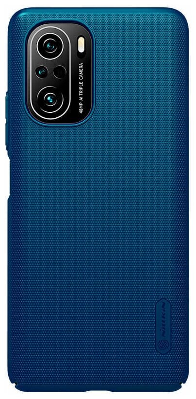Накладка Nillkin Super Frosted Shield для Xiaomi Poco F3 / Mi 11i / Redmi K40 (Pro) синий