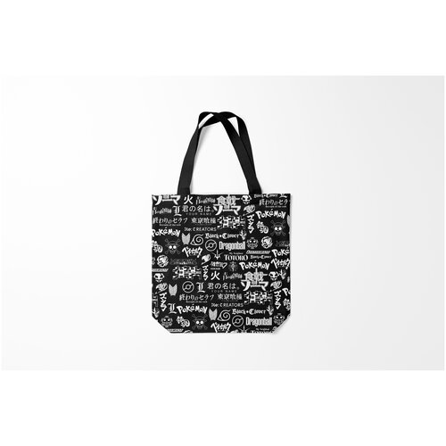 фото Сумка-шоппер / 40х40 см / аниме / лого мультфильмов burnettie