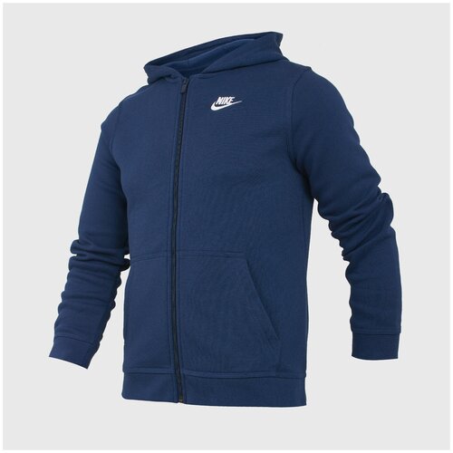 Толстовка подростковая Nike Hoodie Club BV3699-410, р-р 122-128 см, Темно-синий