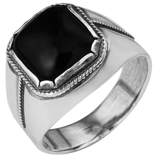 фото Кольцо красная пресня, размер 20, черный