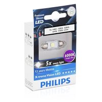 Лампа Fest 10.5x38 12V 1W 2LED 6000K PHILIPS PHILIPS-12859