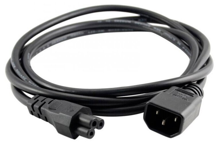 Кабель IEC 320 C14-IEC-320-C5, PowerCom, 1.2m