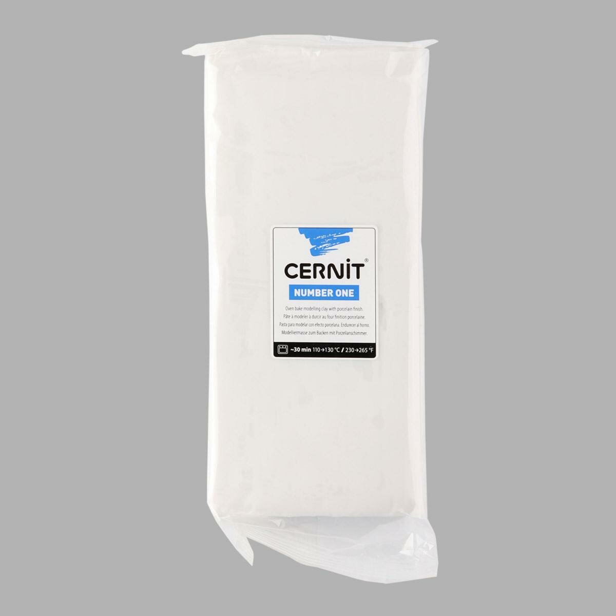 Пластика Cernit Полимерная, запекаемая, №1, цвет 027, белая матовая, 500 г, CE0900500