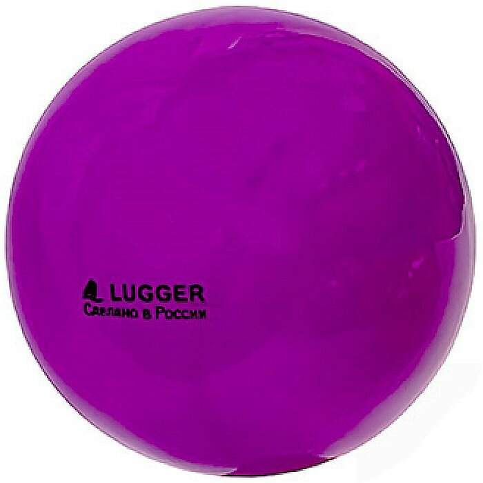 Мяч для художественной гимнастики LUGGER d=15 см, однотонный (фиолетовый)
