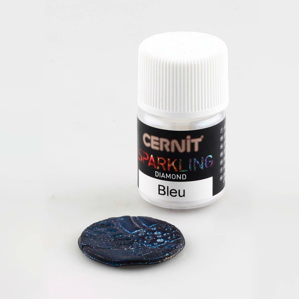 Мика-порошок Cernit "Sparkling Powder", слюда, Бриллиантовый, цвет 200, голубой, CE6120005, 5 г