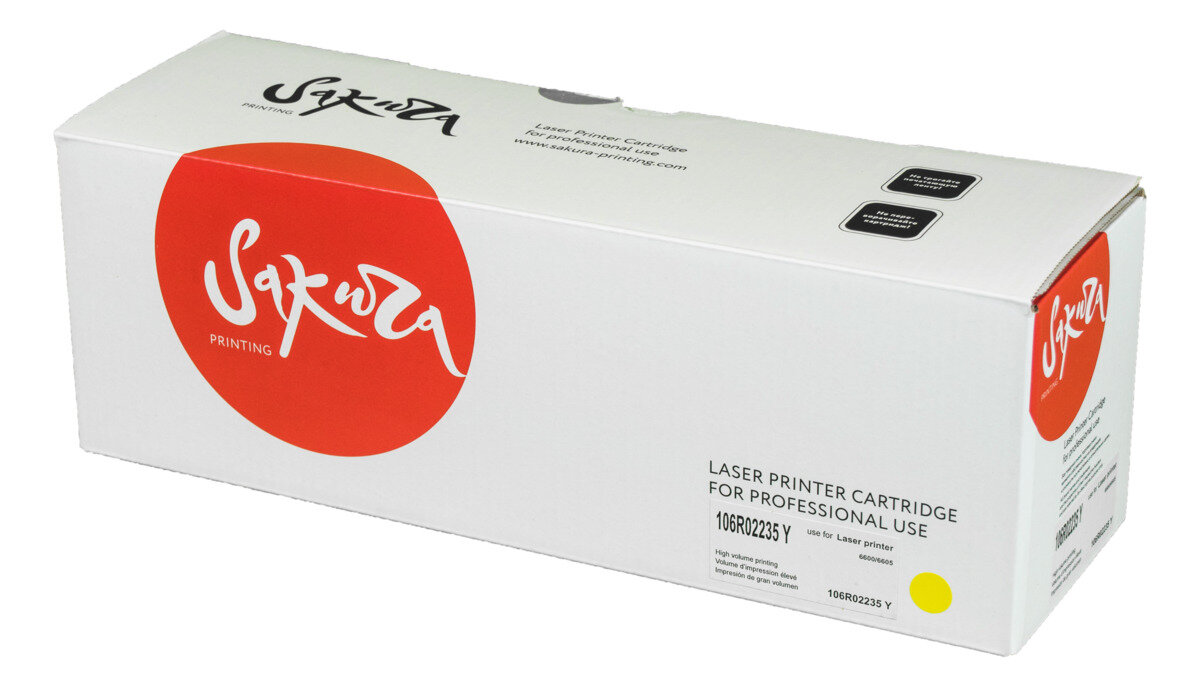 Тонер-картридж лазерный Sakura 106R02235 желтый 6000 стр. для Xerox (SA106R02235)
