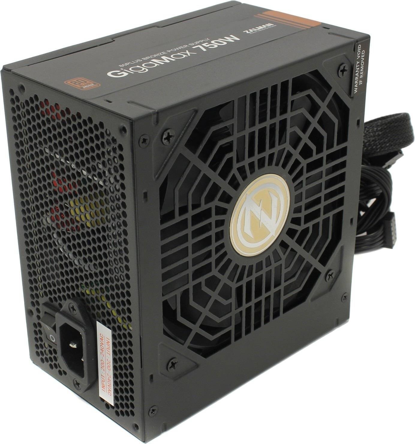 Блок питания 750 W Zalman GigaMax GV II (ZM750-GVII) черный