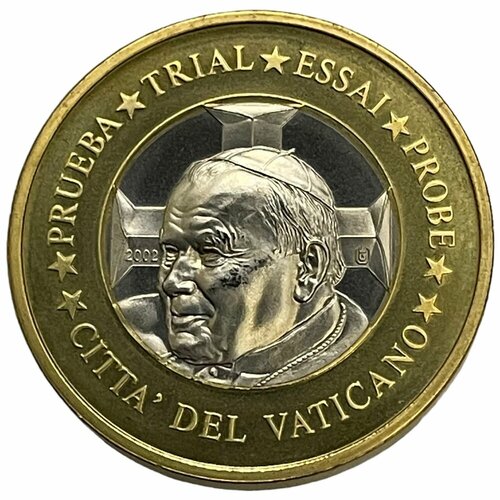 Ватикан 1 евро 2002 г. (Европа) Specimen (Проба)