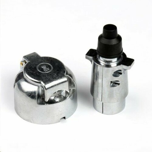 Разъем прицепа металлический 7 конт силуминовый вилкарозетка 1394₽