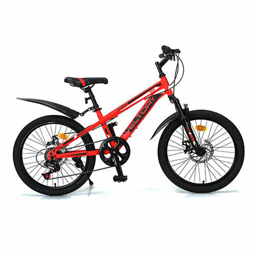 Велосипед детский VELTORY 20D-9086-ти скоростной красный 10 стальная рама на рост 120-140см 7-10 лет 13189₽