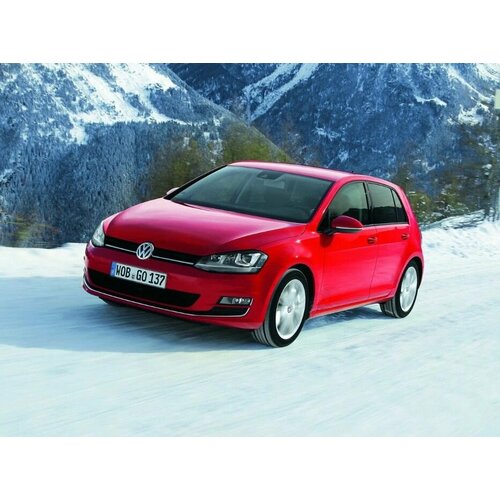 Стекло для фары Volkswagen Golf 7 2012-2017 г. в. левое, правое (комплект из 2 шт.)