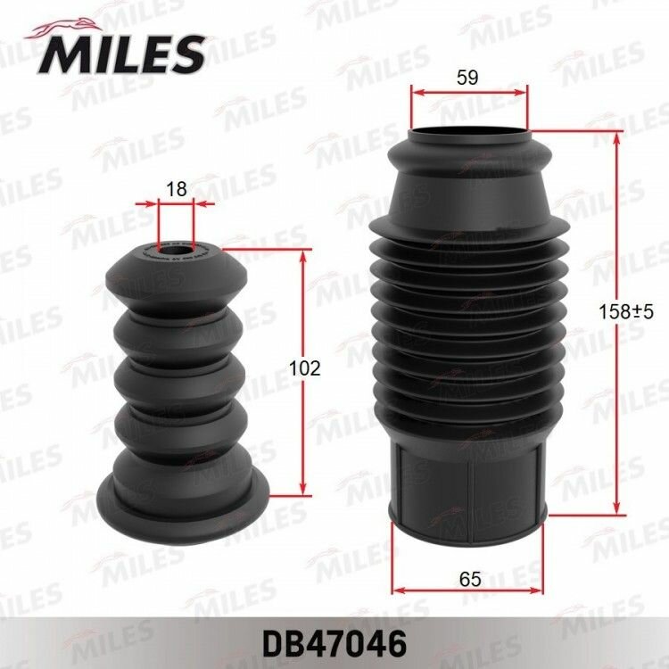 Пыльник амортизатора с отбойником Miles DB47046