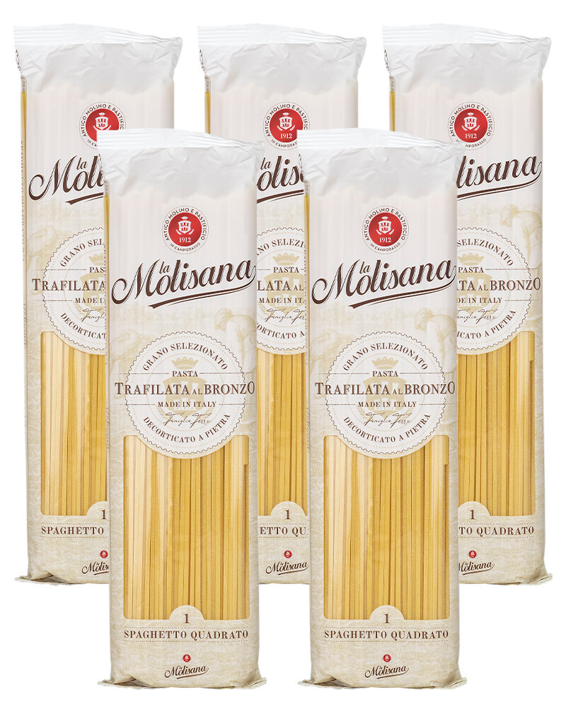 Спагетти квадратные La Molisana из твердых сортов пшеницы 500 гр. x 5шт.