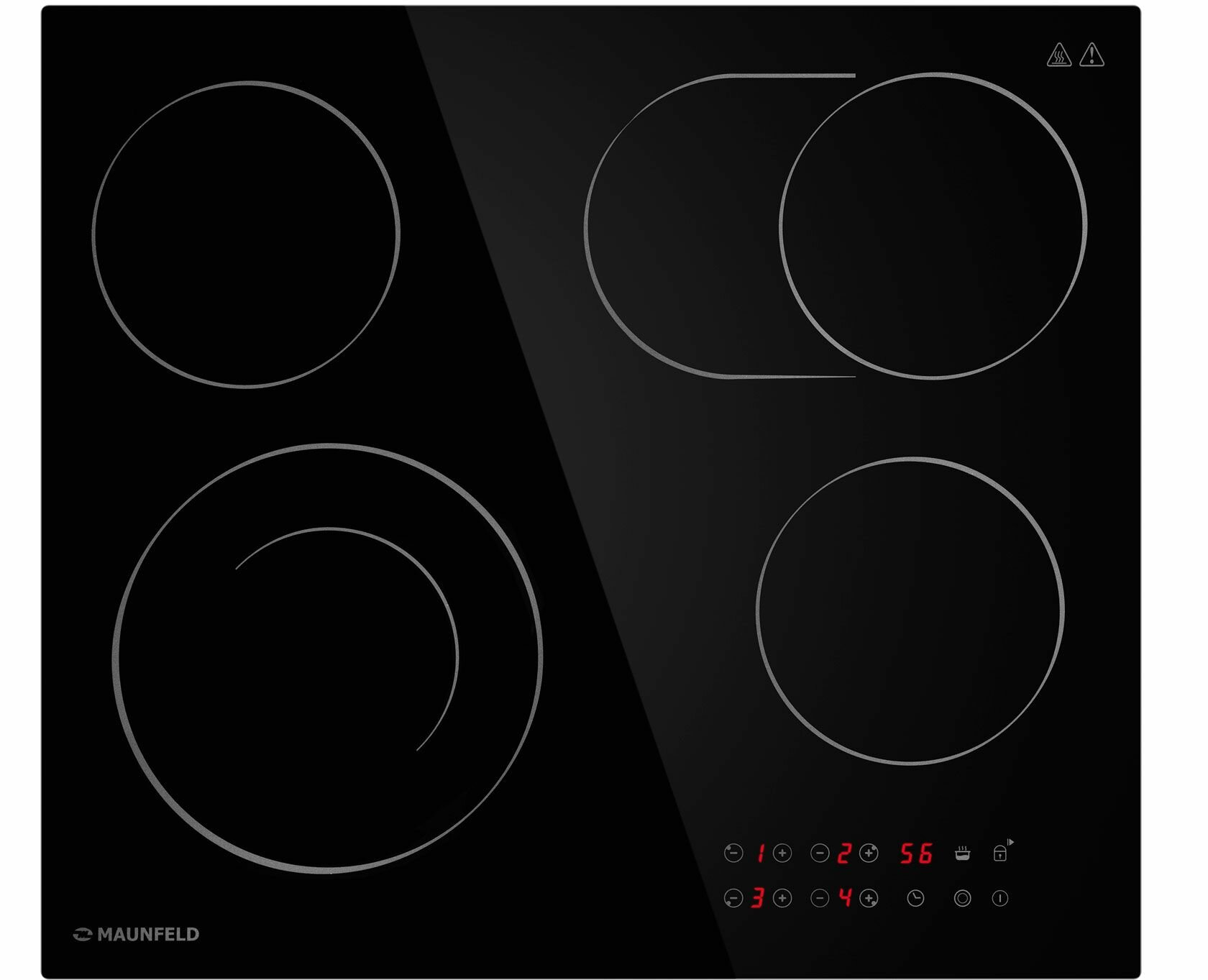 Электрическая варочная поверхность Maunfeld CVCE594SMDBK