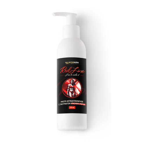Масло массажное антицеллюлитное с красным перцем WowMan REDLine Oil Massage