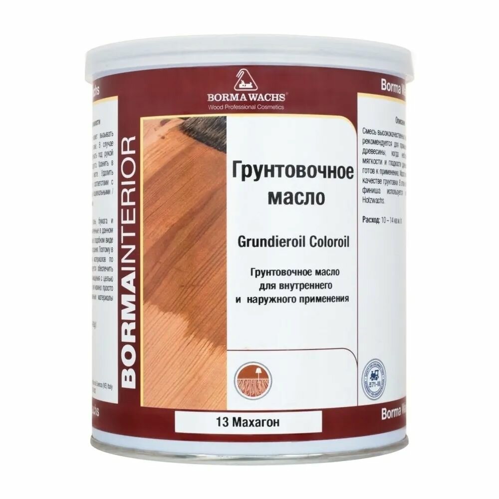 Масло для паркета Color oil махагон (1л)