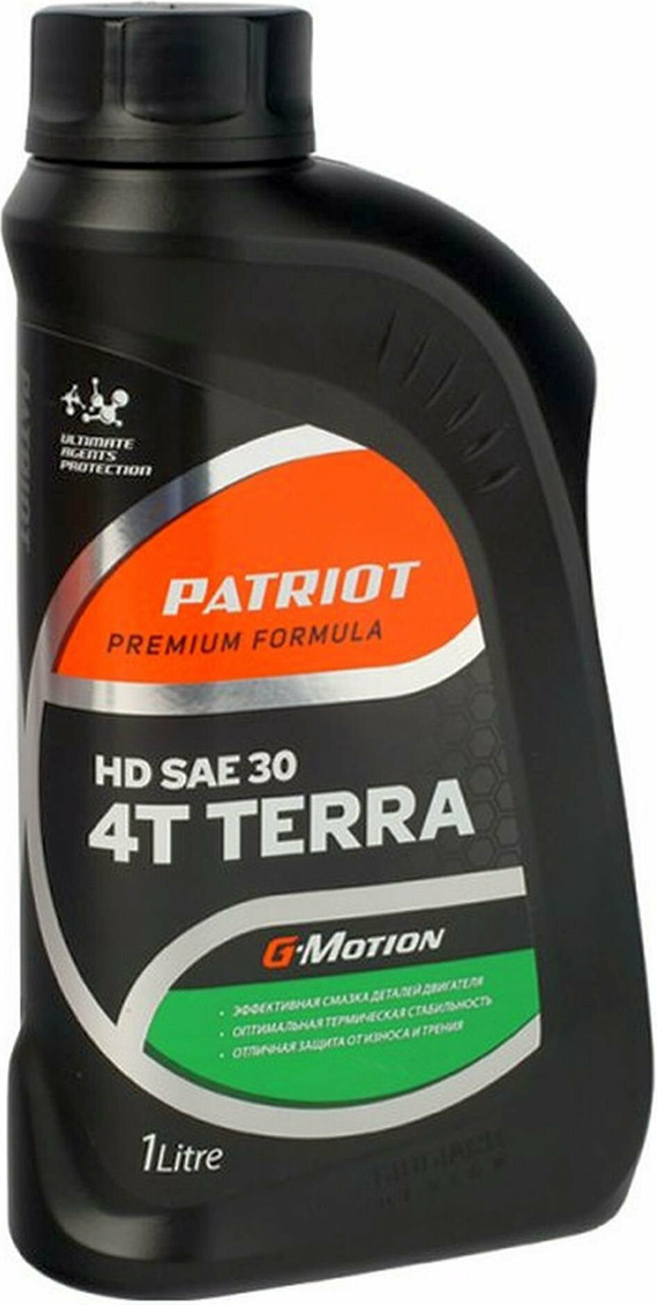 Моторное масло 4Т PATRIOT G-Motion HD TERRA SAE 30 минеральное 1 л
