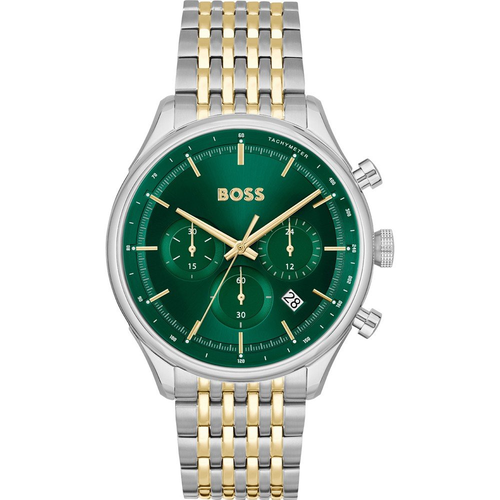 Наручные часы BOSS, серебряный, зеленый часы мужские hugo boss 1513810