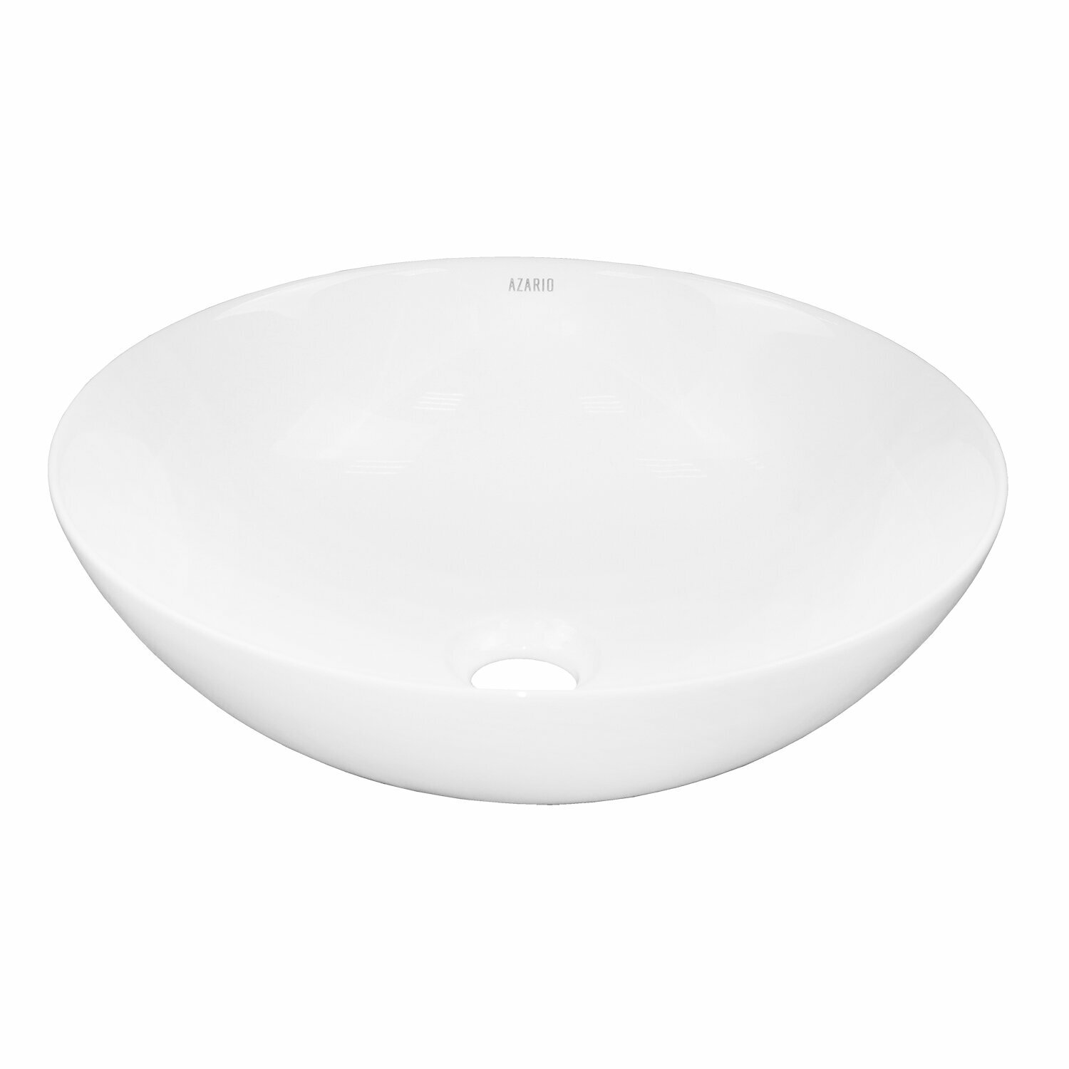 фото Раковина-чаша Azario 410х415х130 накладная, круглая, белый матовый (AZ-3004)