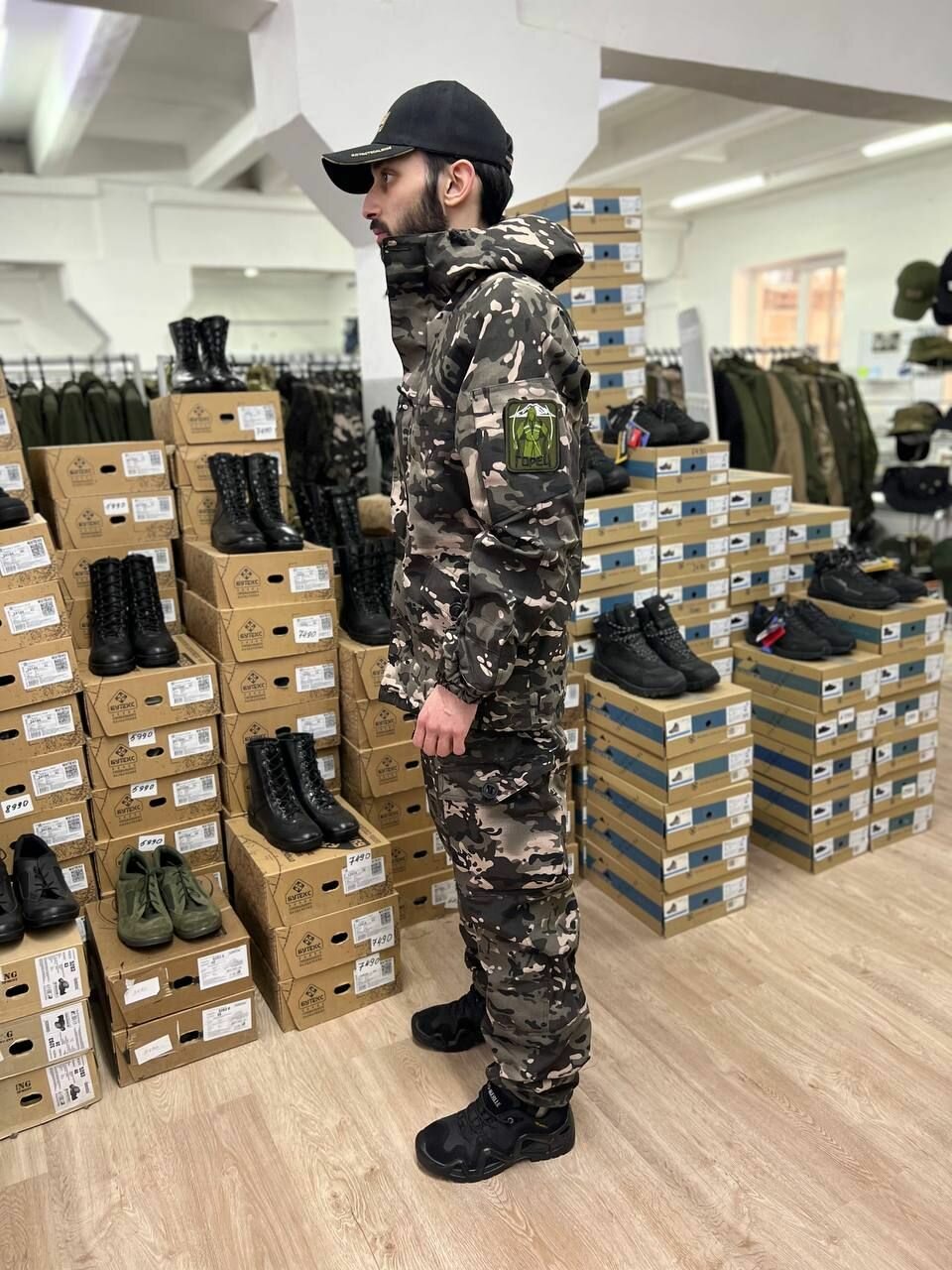 Костюм горка 6 флис лайт серый мультикам — фото 1