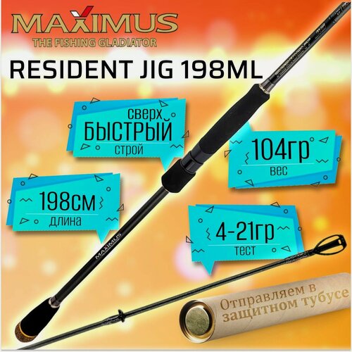 Изображение товара Спиннинг для рыбалки Maximus RESIDENT JIG 198ML 1.98м, тест 4-21гр