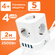 Сетевой фильтр Gembird Cablexpert Tower 4 Sockets 3xUSB 2m Black TWR-4-U3-B-2