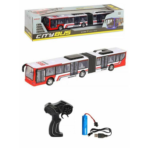 Автобус City Express Bus р/у 44 см (свет, движение), 666-676NA