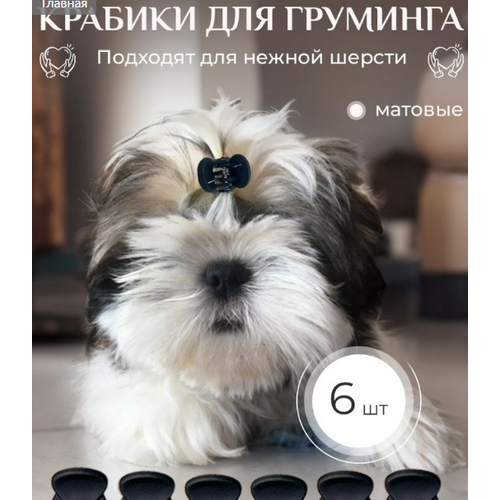 Заколки для груминга животных - 6 штук 200₽