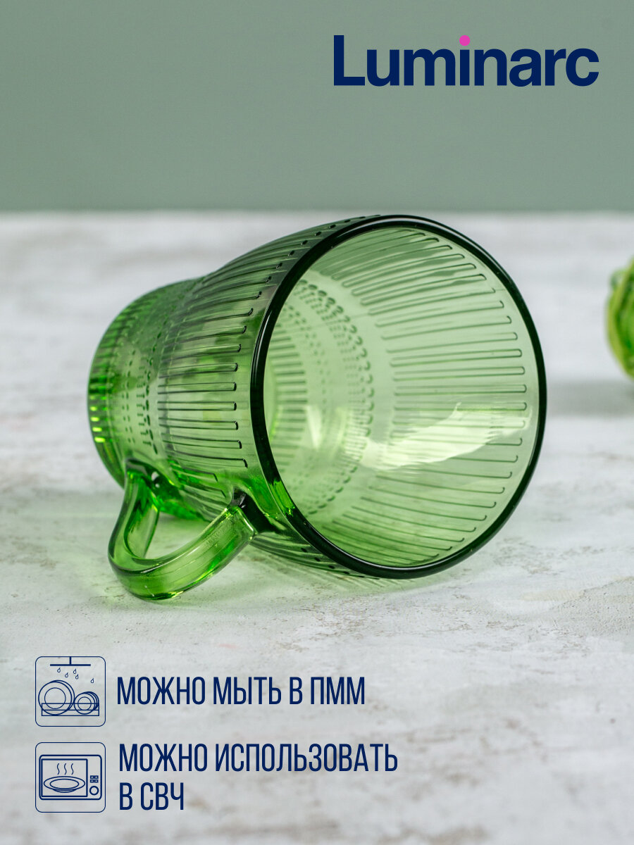 Чайный сервиз Luminarc луиз шартрез 12 предметов (6 кружек 280 мл + 6 блюдец) — фото 1