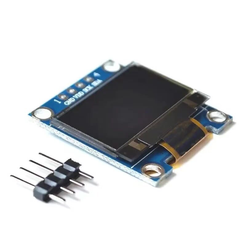 OLED 0.96" дисплей 128x64, I2C, 4 pin, монохромный голубой для Arduino Stm32 — фото 1
