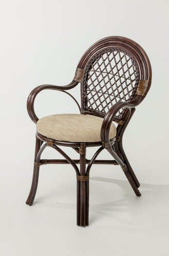 Изображение товара Стул из натурального ротанга Бали, цвет темно-коричневый