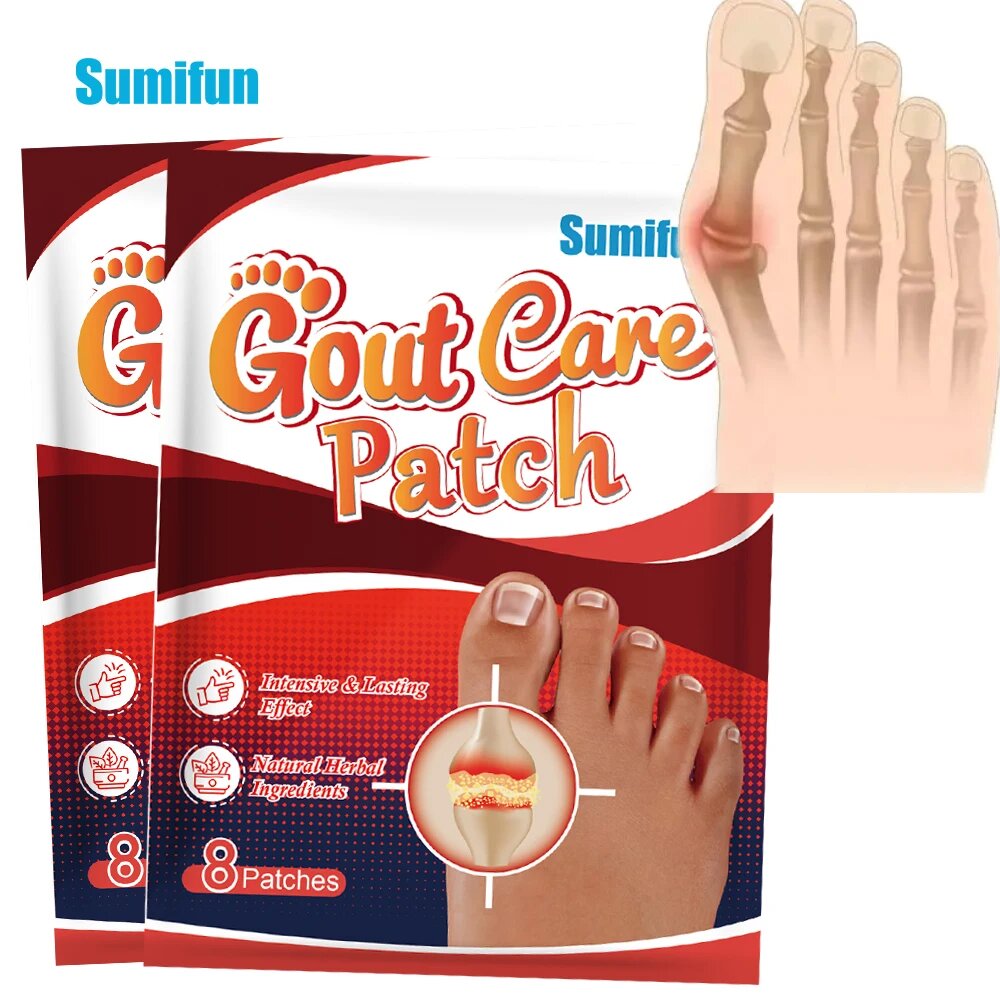 Пластыри от подагры Sumifun 8 шт