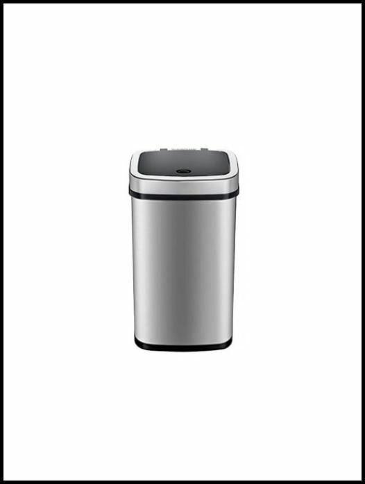Умное мусорное ведро Ninestars Stainless steel Sensor Trash Can 12 L DZT-12-5 (Silver)-GHFS