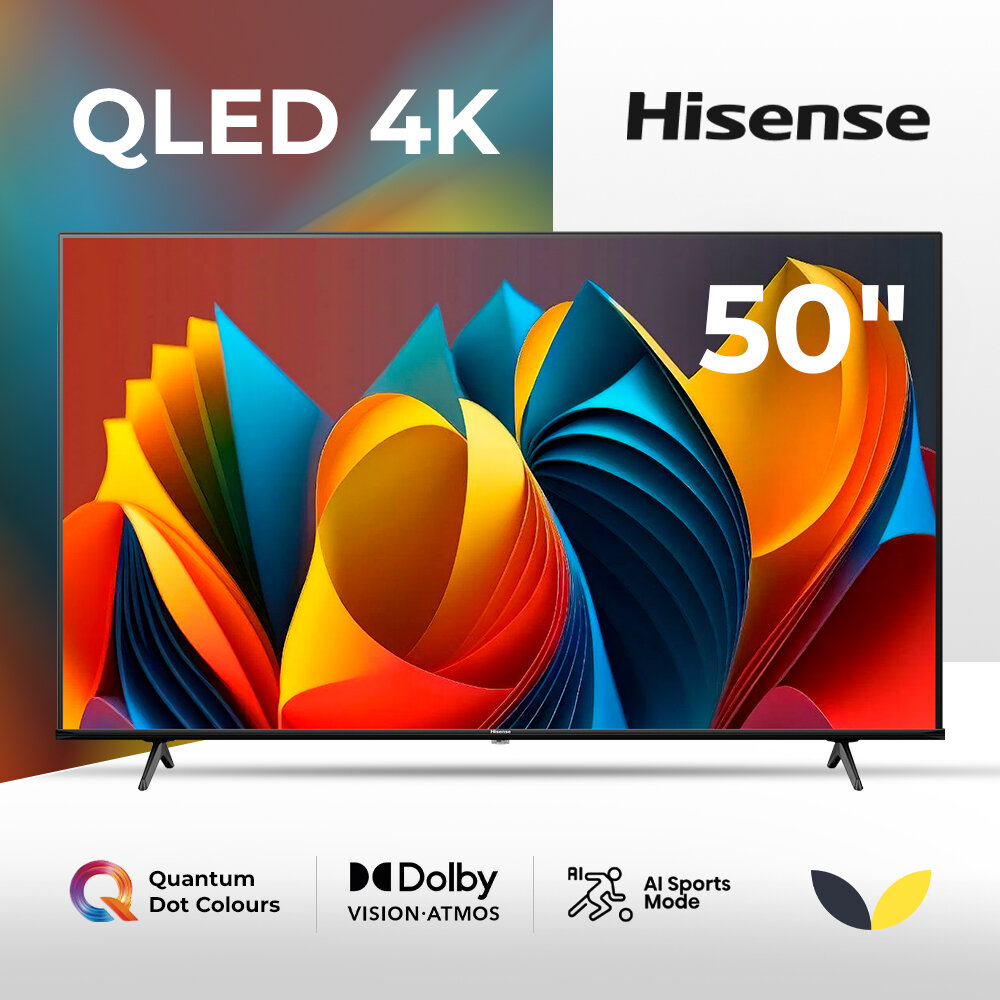 Телевизор 50" Hisense 50E7NQ 2024 (4K Ultra HD 3840x2160, Smart TV) черный корпус