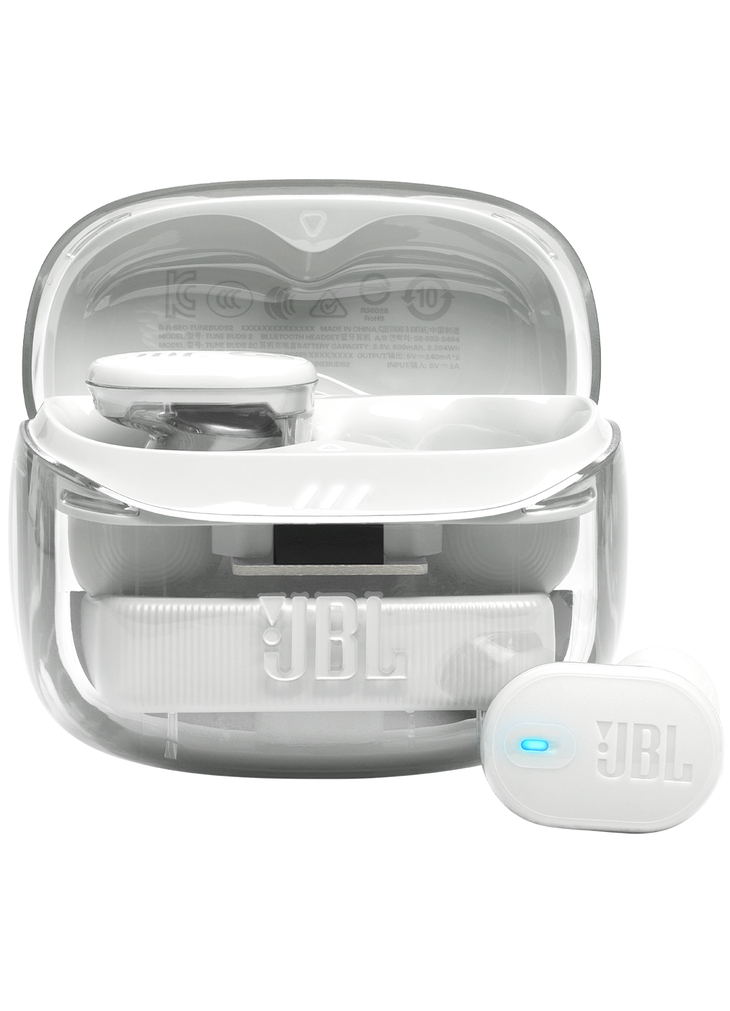 Наушники беспроводные JBL Tune Buds 2 Ghost, белый