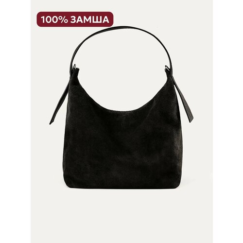 Сумка хобо JACK ARNO, фактура матовая, серый