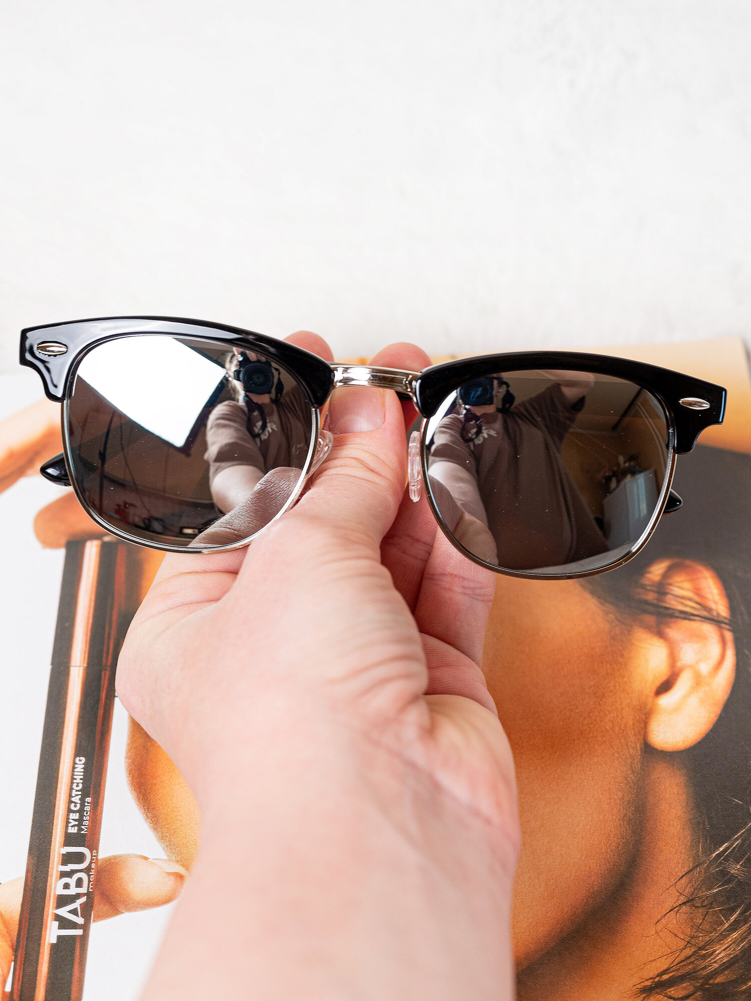 Солнцезащитные очки Zabologen, серебристый/черный — фото 1