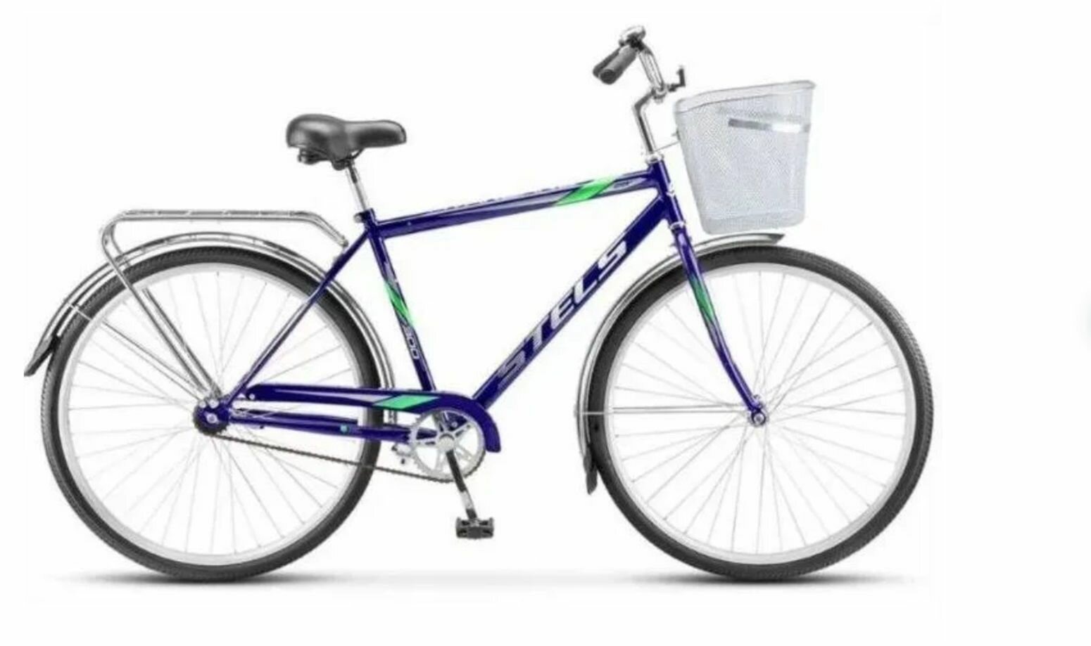 Велосипед 28" STELS Avangard 300 С рама 20" синий на рост 165-195см городской дорожный классический корзина И насос в комплекте