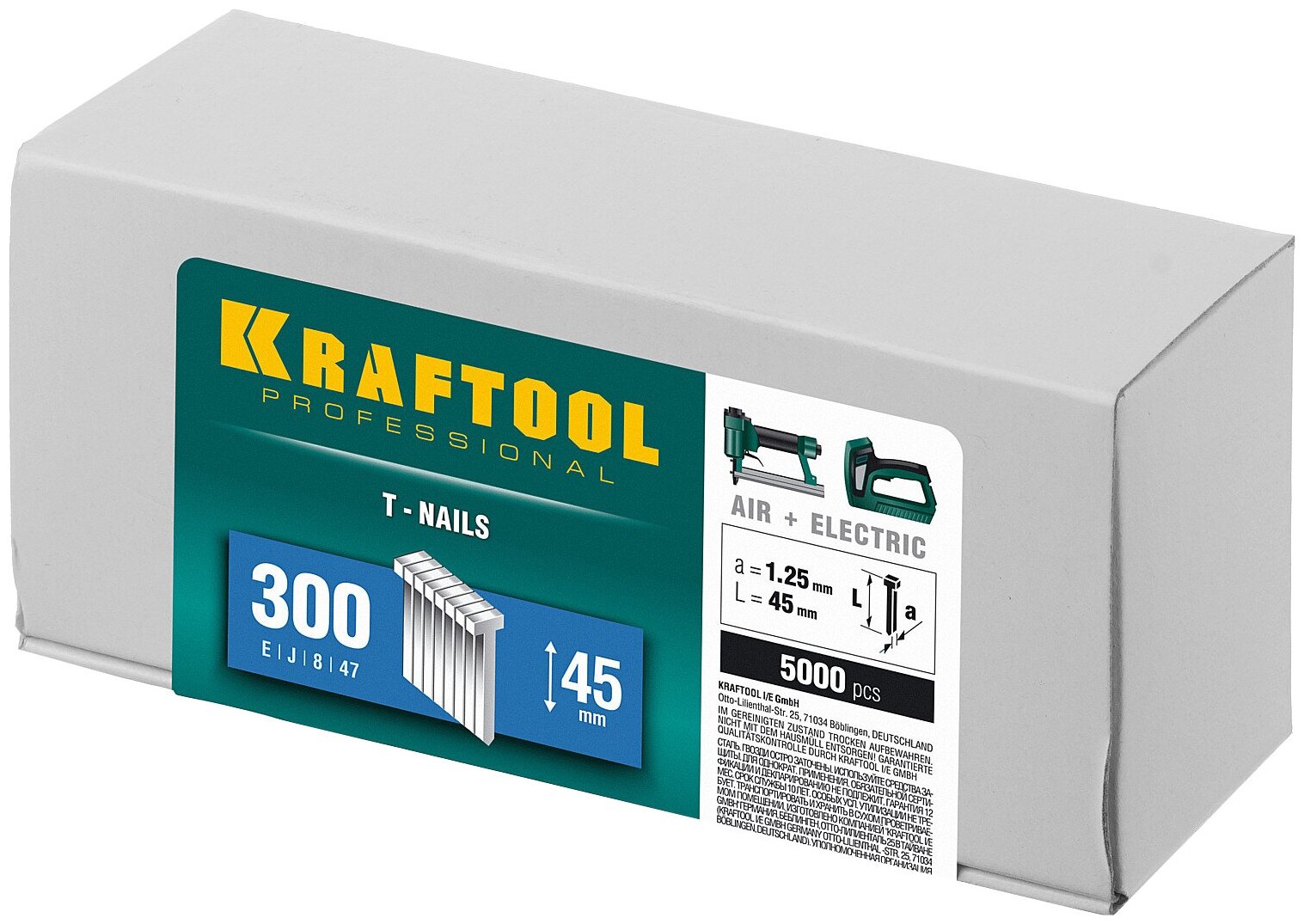 Гвозди финишные KRAFTOOL 31785-45 тип 300, 5000 шт - фотография № 2