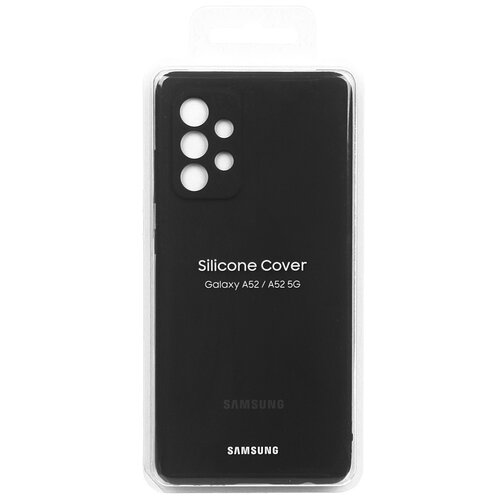 фото Чехол-накладка для samsung galaxy a52 silicone cover black ef-pa525tbegru