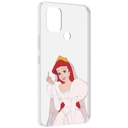 Чехол MyPads принцесса-Русалочка-Ариель женский для Nokia C31 задняя-панель-накладка-бампер