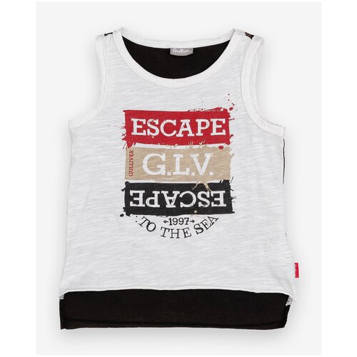 фото Майка gulliver, размер 98, бежевый