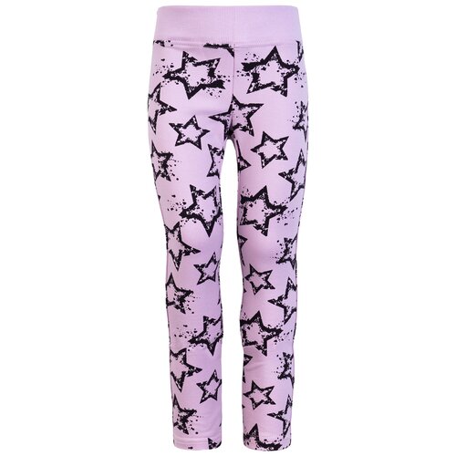 фото Брюки детские, утенок, б-1938 размер 60(рост 116) сирень_звезды