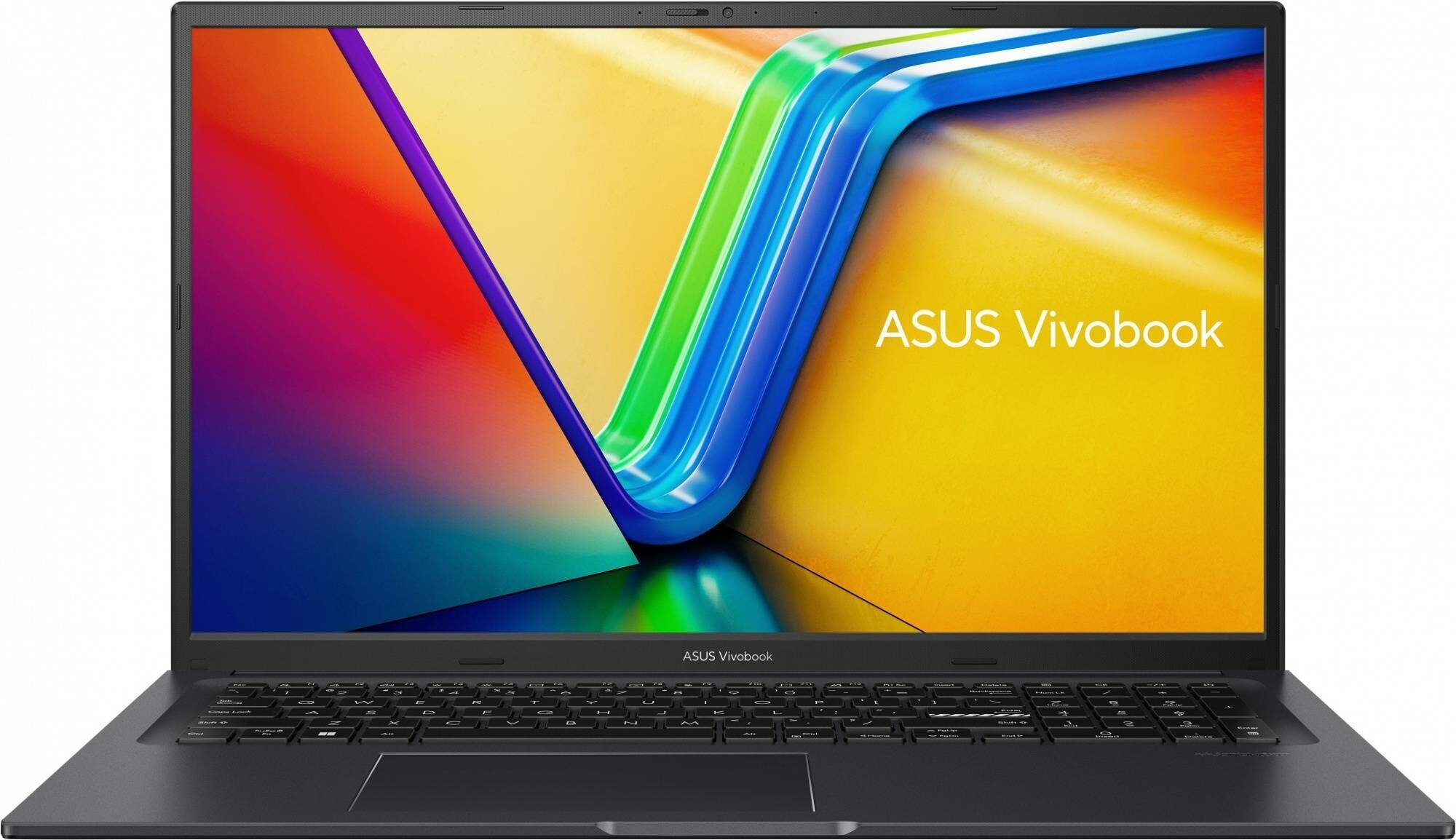 Ноутбук Asus VivoBook M3704YA-AU052, 17.3", IPS, AMD Ryzen 7 7730U, DDR4 16ГБ, SSD 512ГБ, UMA, черный (90nb1192-m00200)