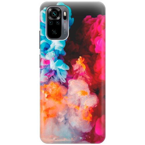 фото Силиконовый чехол на xiaomi redmi note 10 / сяоми редми ноут 10 с принтом "разноцветный дым" re:pa