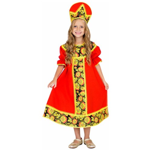 Костюм Вестифика, размер 128-134, красный юбка вестифика размер 128 134 желтый