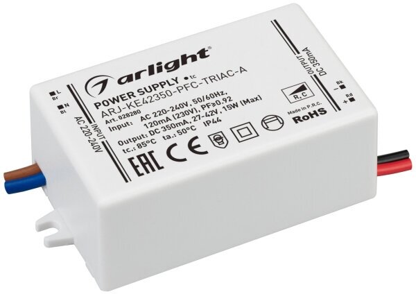 Arlight Блок питания ARJ-KE42350-PFC-TRIAC-A (15W, 350mA)