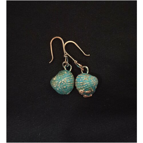 Серьги Медная мастерская GALATEA, зеленый